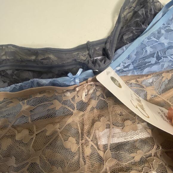 NWT 3PcsLot Women Sexy Panties SheerLace Boyshort Intimate Ladies Underwear 3XL - Picture 6 of 7